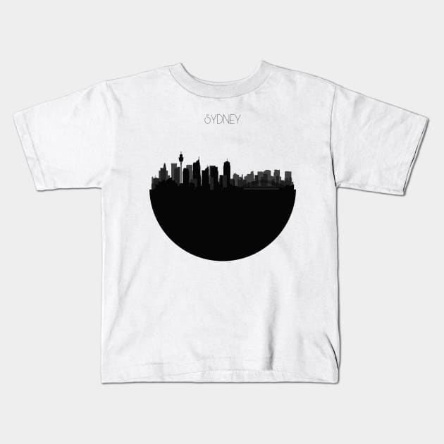 Sydney Skyline Kids T-Shirt by inspirowl